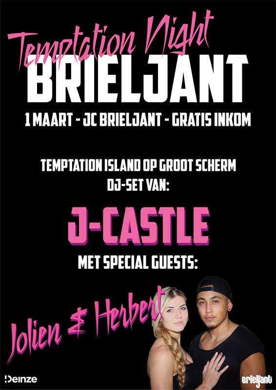 Temptation night in Brieljant met Deinse deelnemers Jolien en Herbert