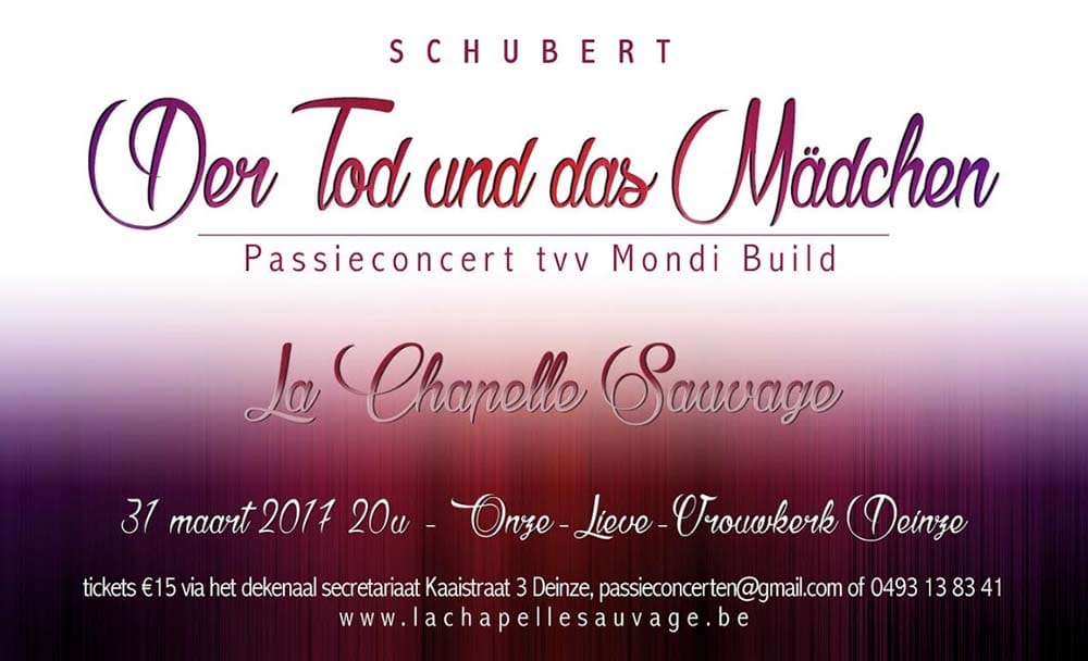 Passieconcert ten voordele van Mondi Build
