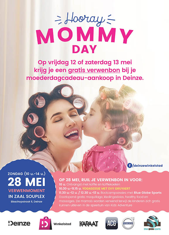 VZW Deinze Winkelstad legt mama’s in de watten met unieke mommybon
