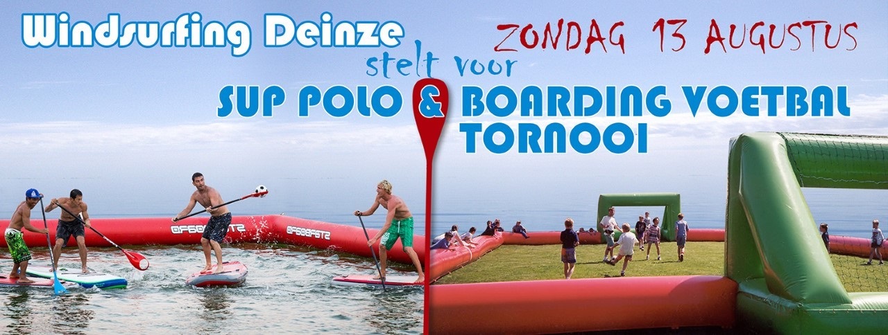 Sup polo & boarding voetbal tornooi van Windsurfing Deinze