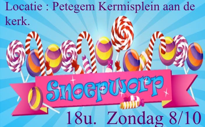 Snoepworp met gratis bonnetjes voor alle kermisattracties!