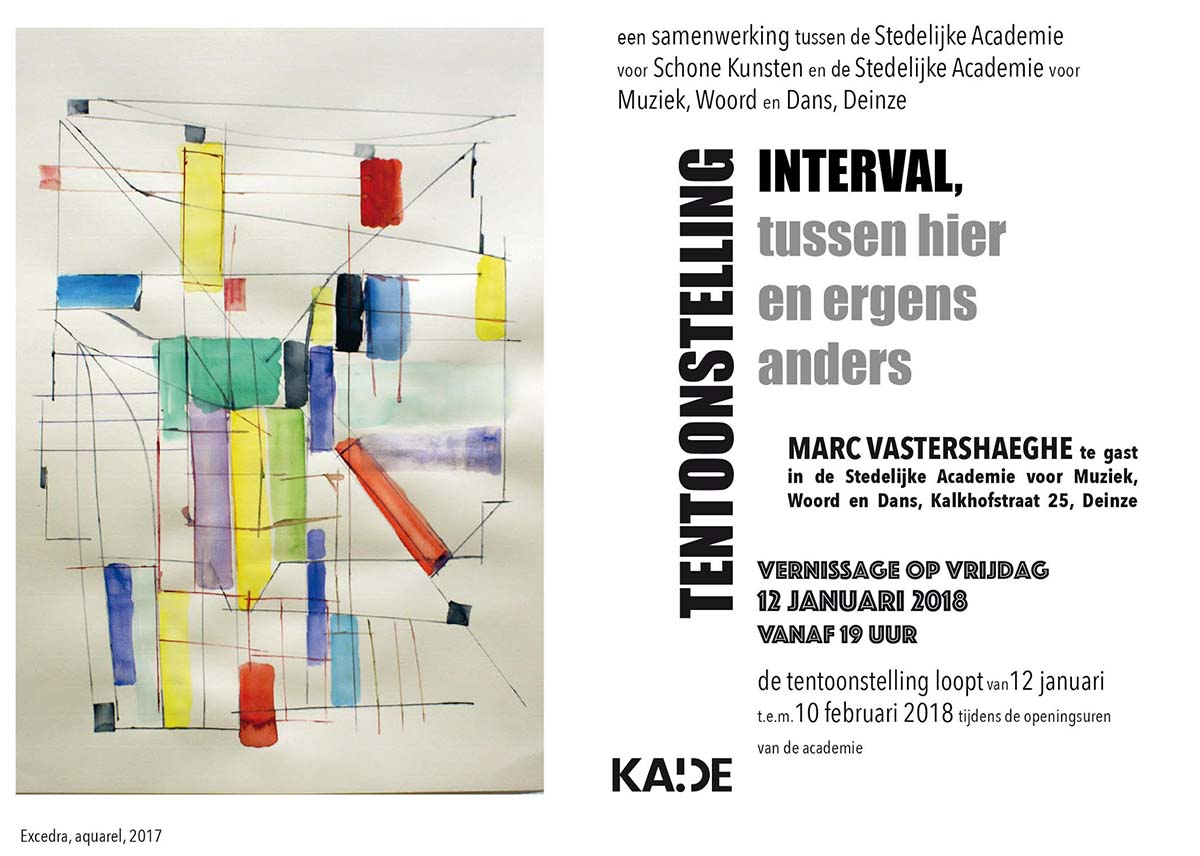 Kunstacademies Deinze presenteren “Interval, tussen hier en ergens anders”