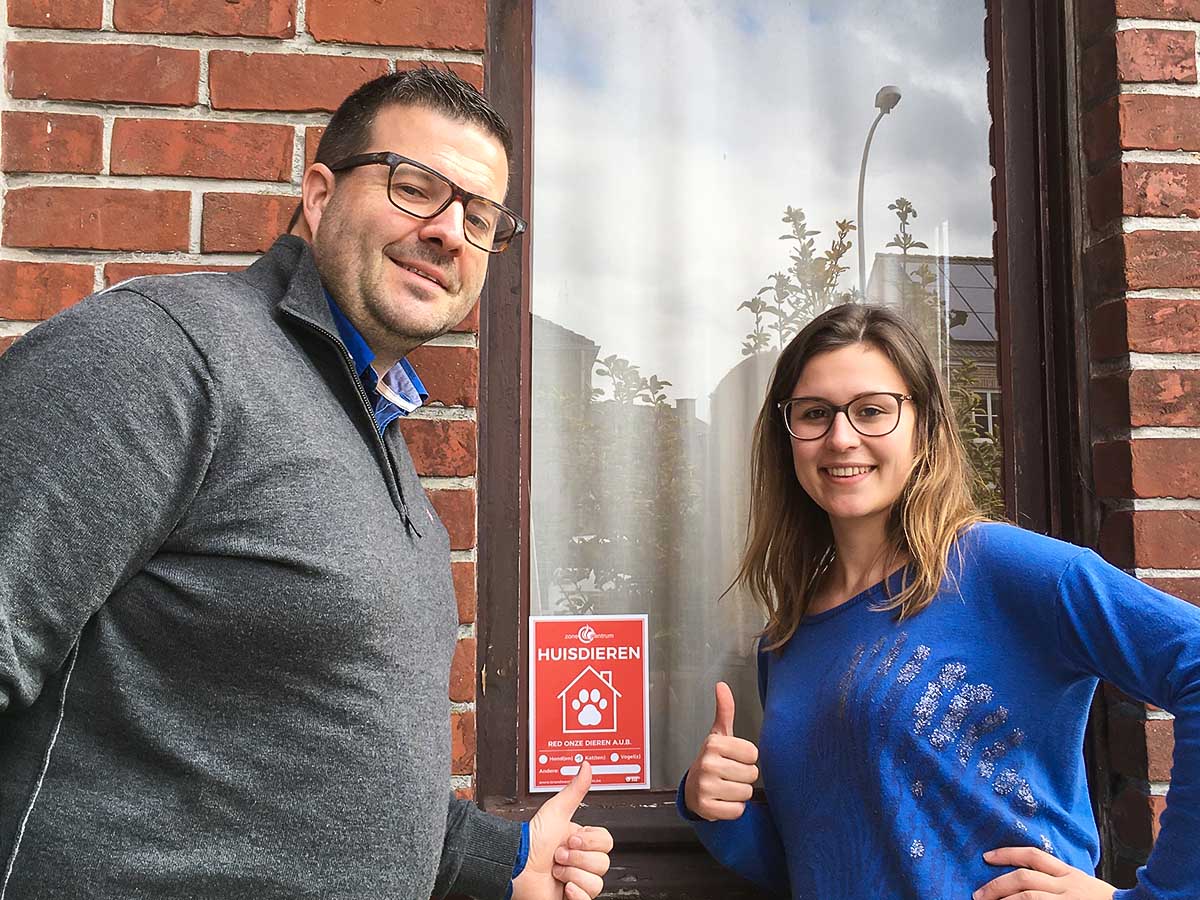 OpenVLD Sticker moet Brandweer waarschuwen voor huisdieren