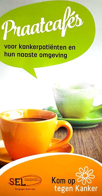 Praatcafé voor kankerpatiënten en hun naaste omgeving