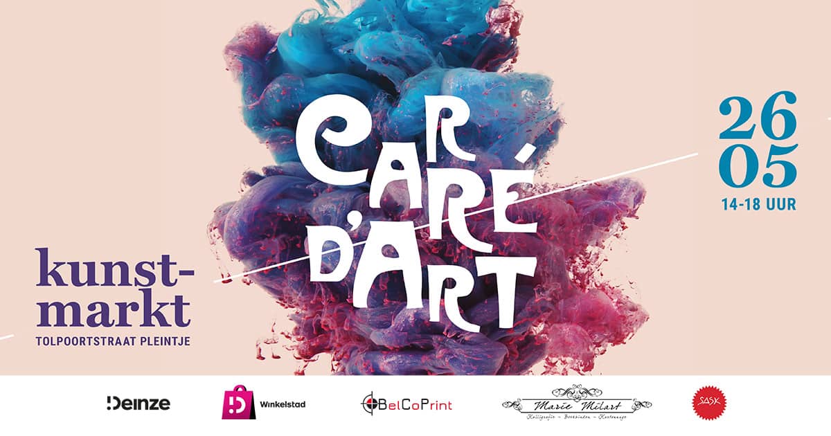 Morgen, zaterdag: Kunstmarkt Carré d’art zorgt voor unieke sfeer in de Tolpoortstraat