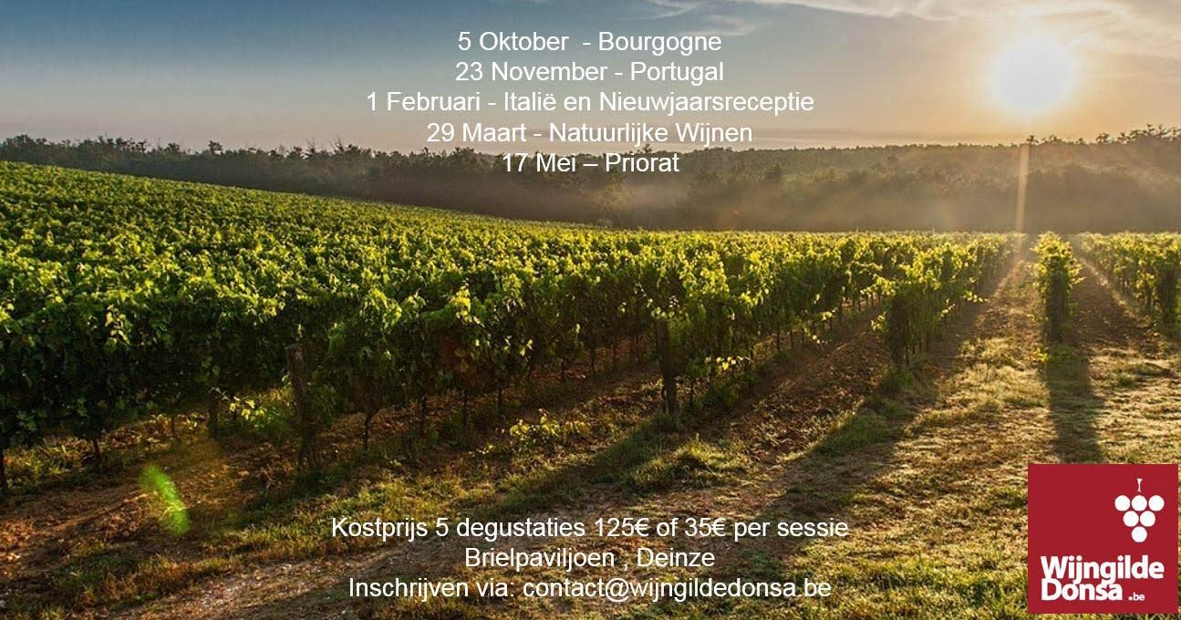 Wijndegustaties in Deinze 2018-2019
