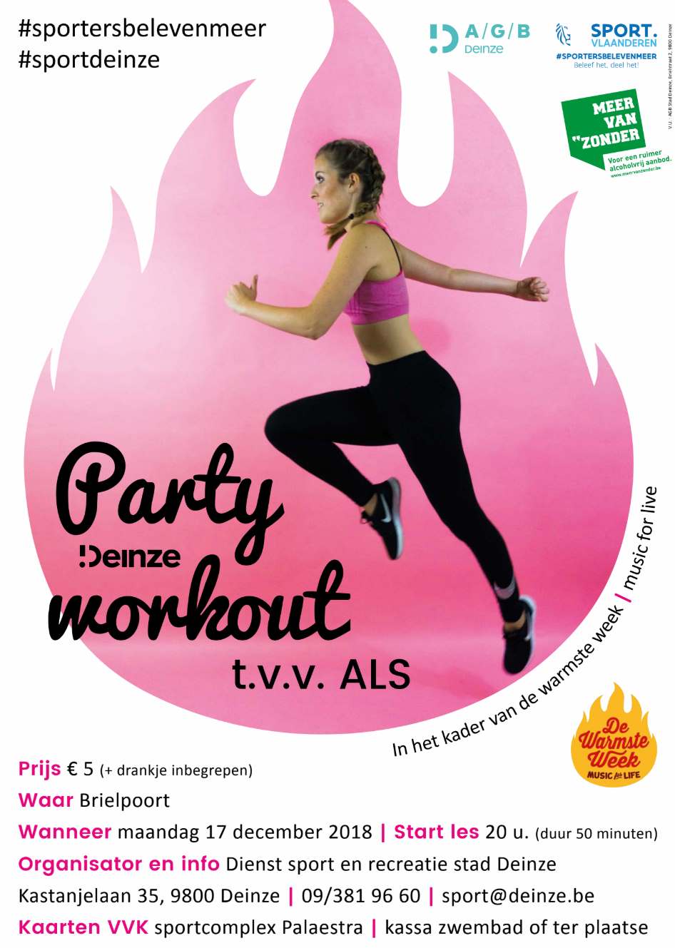 Party work-out t.v.v. ALS-liga