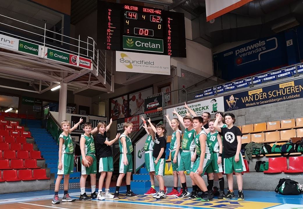 Basketnieuws, U12 Deinze verslaat Okapi Aalst in de  kwartfinale BOV