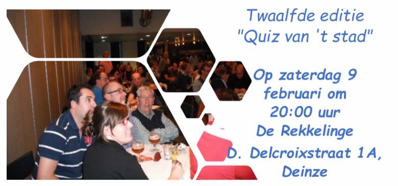 Twaalfde editie “Quiz van ’t stad”