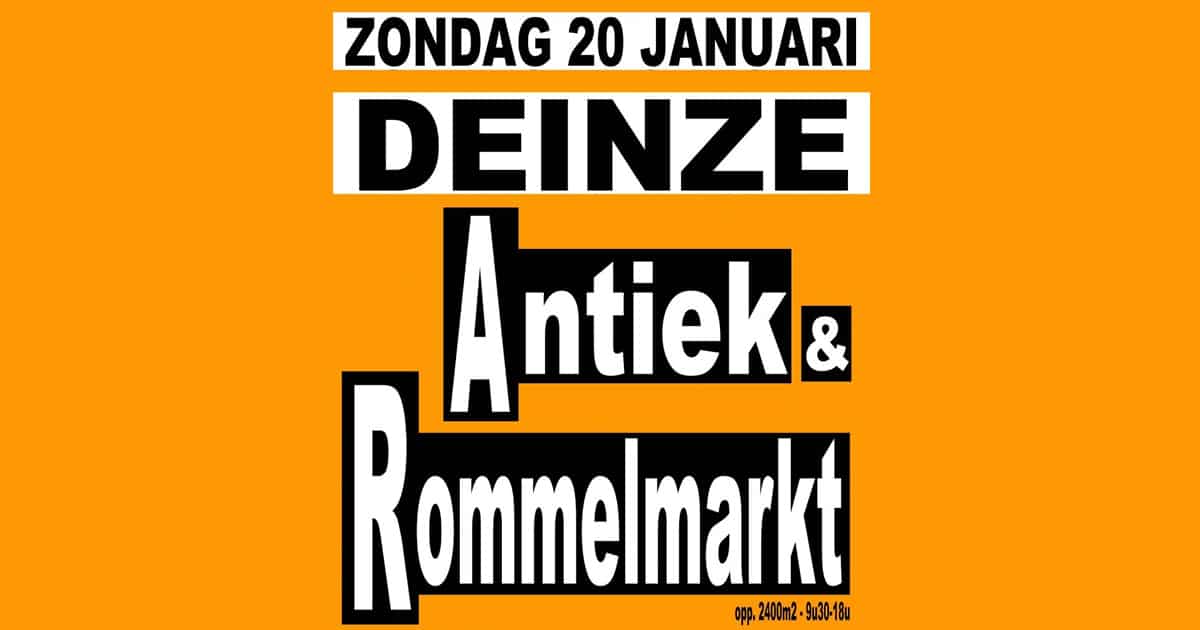 Vandaag nog een ganse dag Antiek & Rommelmarkt in de Brielpoort