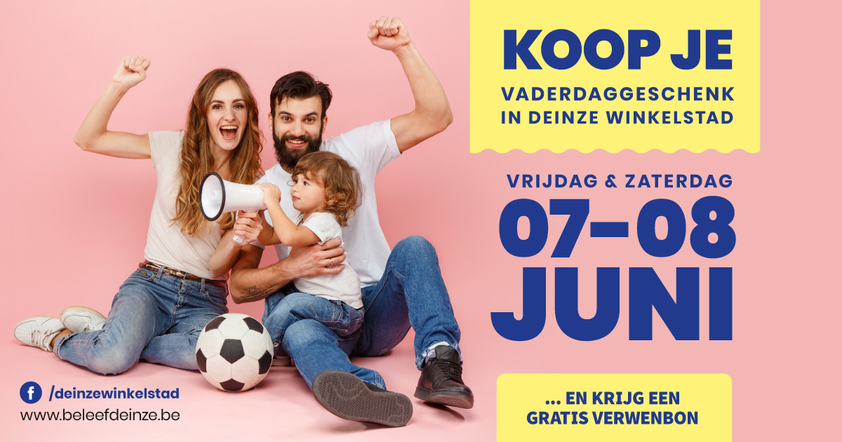 Vzw Deinze Winkelstad legt papa’s in de watten met een super verwenbon
