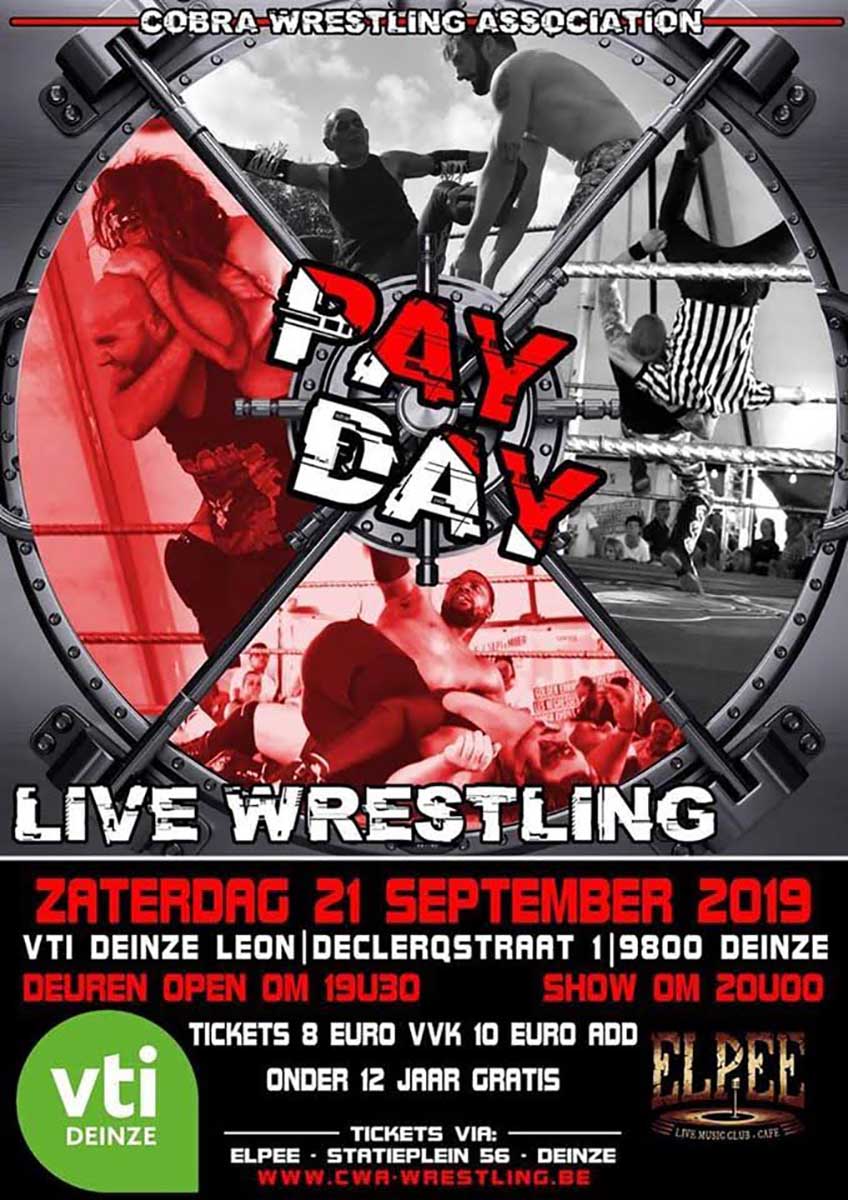 Opnieuw live wrestling in Deinze