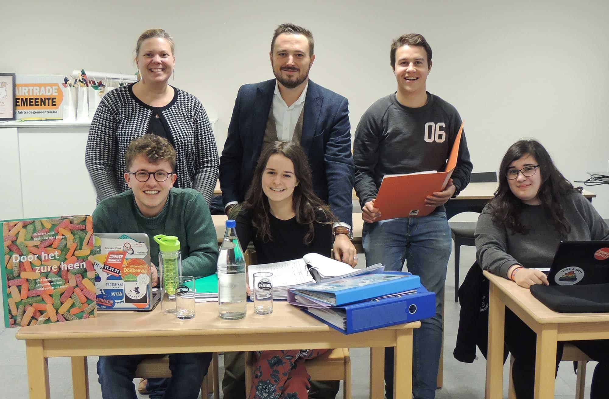 Studenten kunnen samen blokken op 3 locaties in de stad