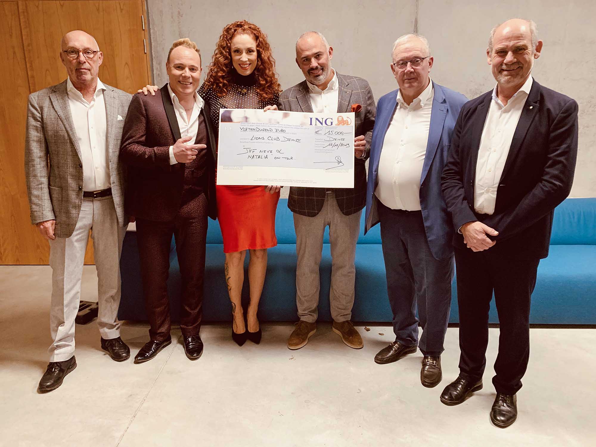 Jef Neve & Natalia brengen €15.000 op voor Lions Deinze