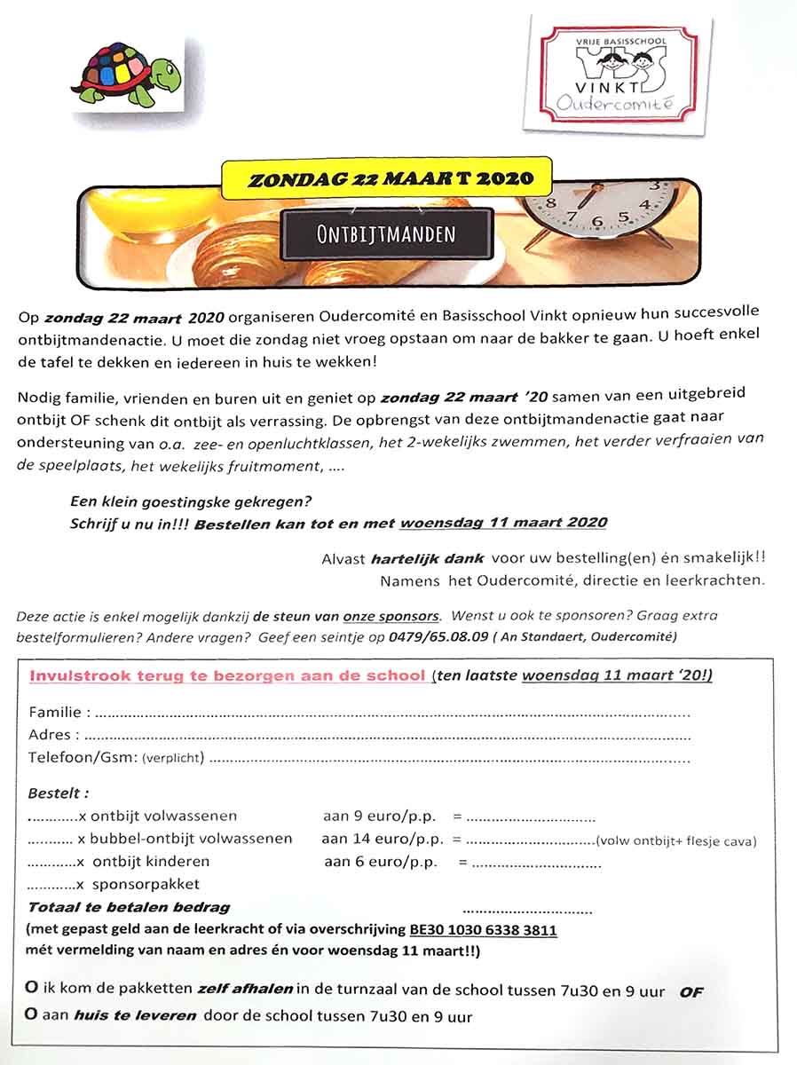 Bestel je lekkere ontbijtmand! Aan huis geleverd