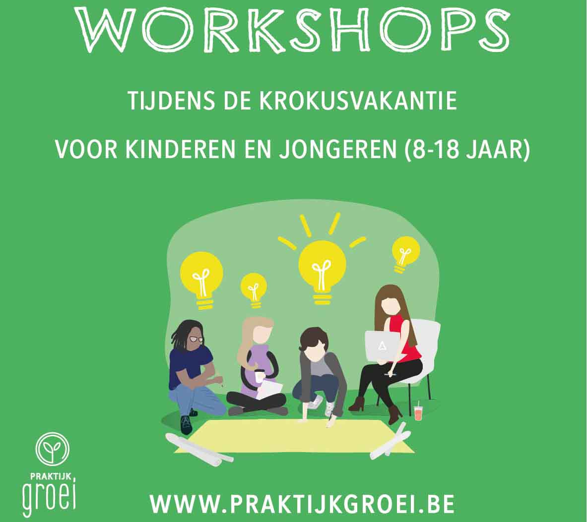 Workshops tijdens de krokusvakantie (8-18 jaar)
