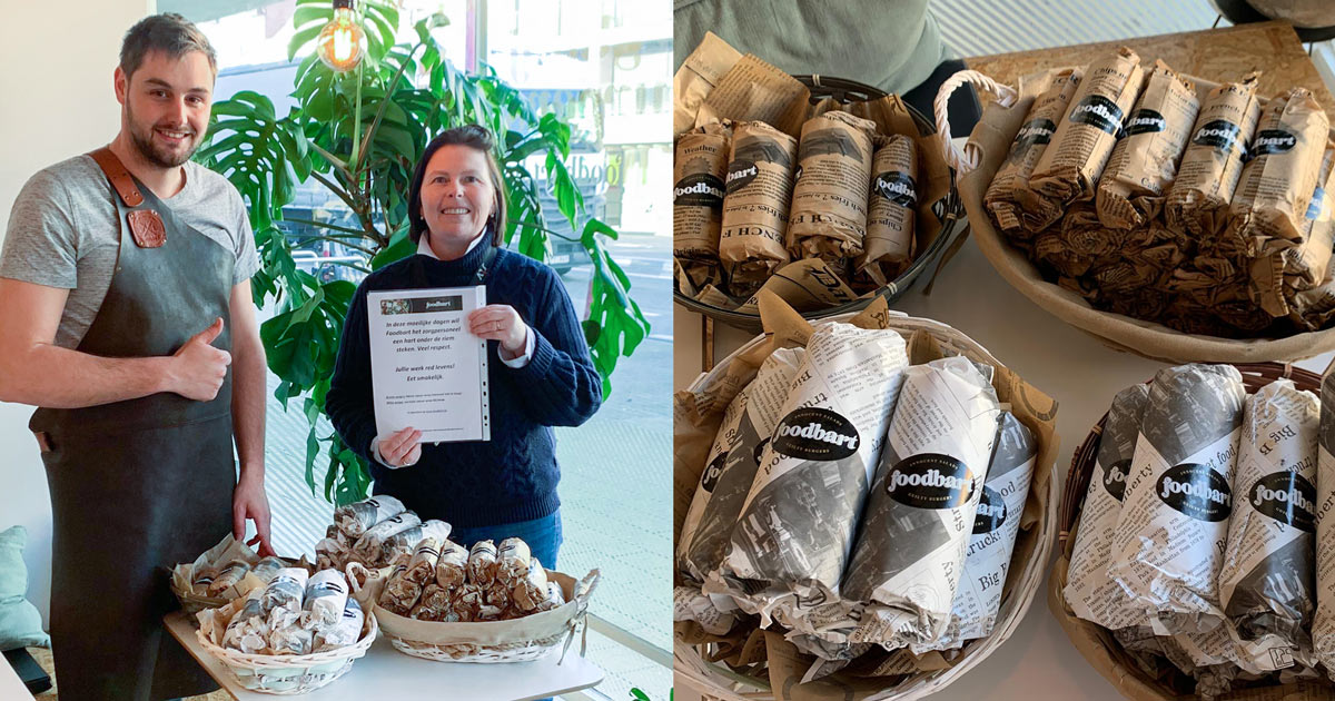 Foodbart trakteert het zorgpersoneel van AZ Sint-Vincentiusziekenhuis Deinze