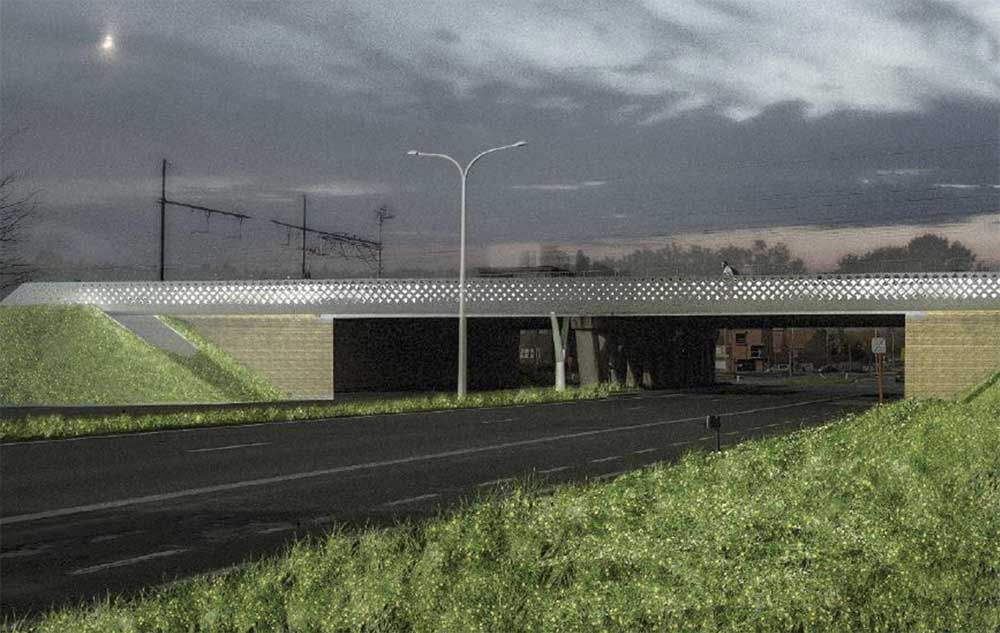 Fietsersbrug over Volhardingslaan in Deinze loopt  helaas vertraging op