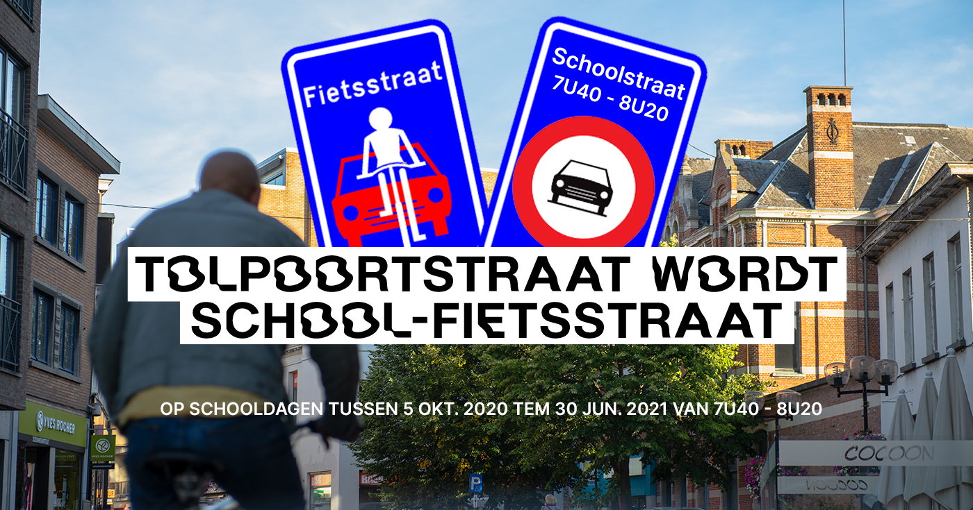 Tolpoortstraat wordt nu een school-fietsstraat.