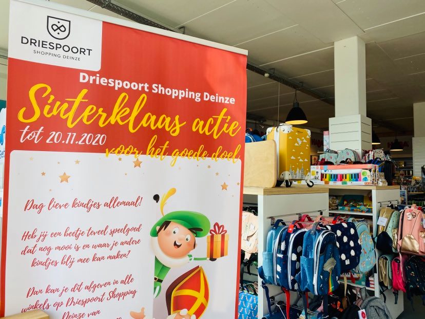 Goede doel speelgoedactie Sociaal Huis Deinze en drie welzijnsorganisaties samen met Driespoort Shopping Deinze