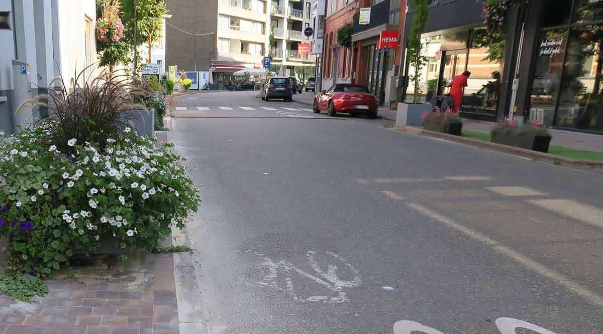 Helft van de parkeerplaatsen verdwijnen definitief in de Tolpoortstraat