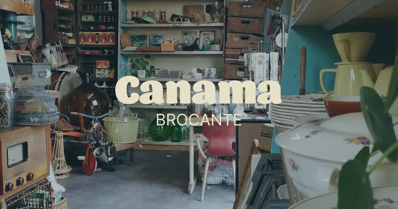 Nieuw Canama Brocante in de Sint-Hubertstraat  in Deinze