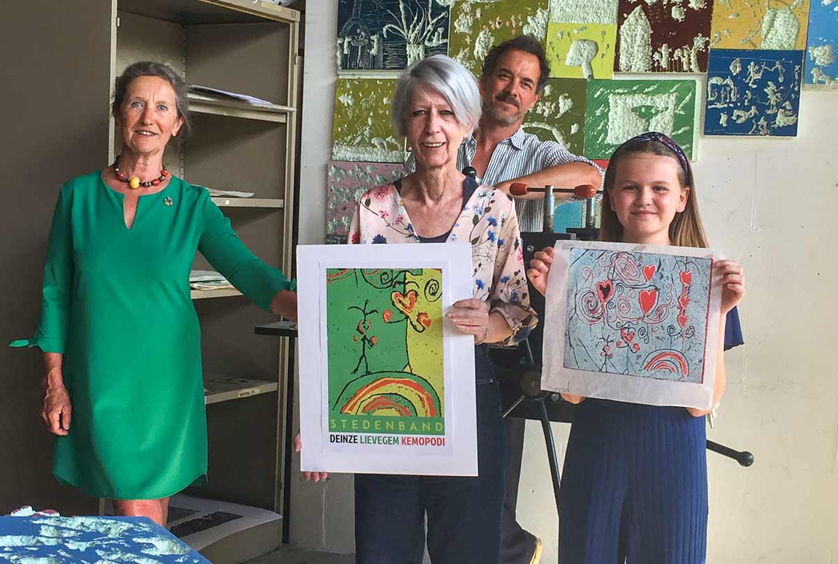 Leerlinge KADE wint wedstrijd nieuw stedenbandlogo