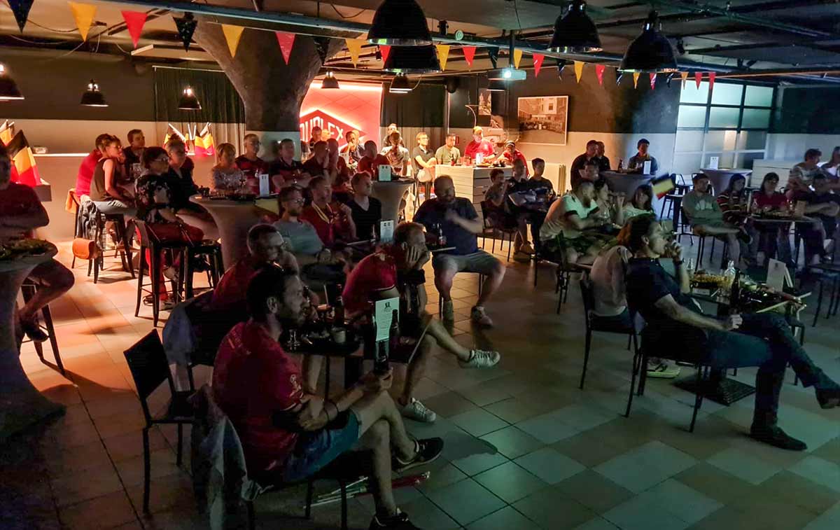 EK op groot scherm @Souplex