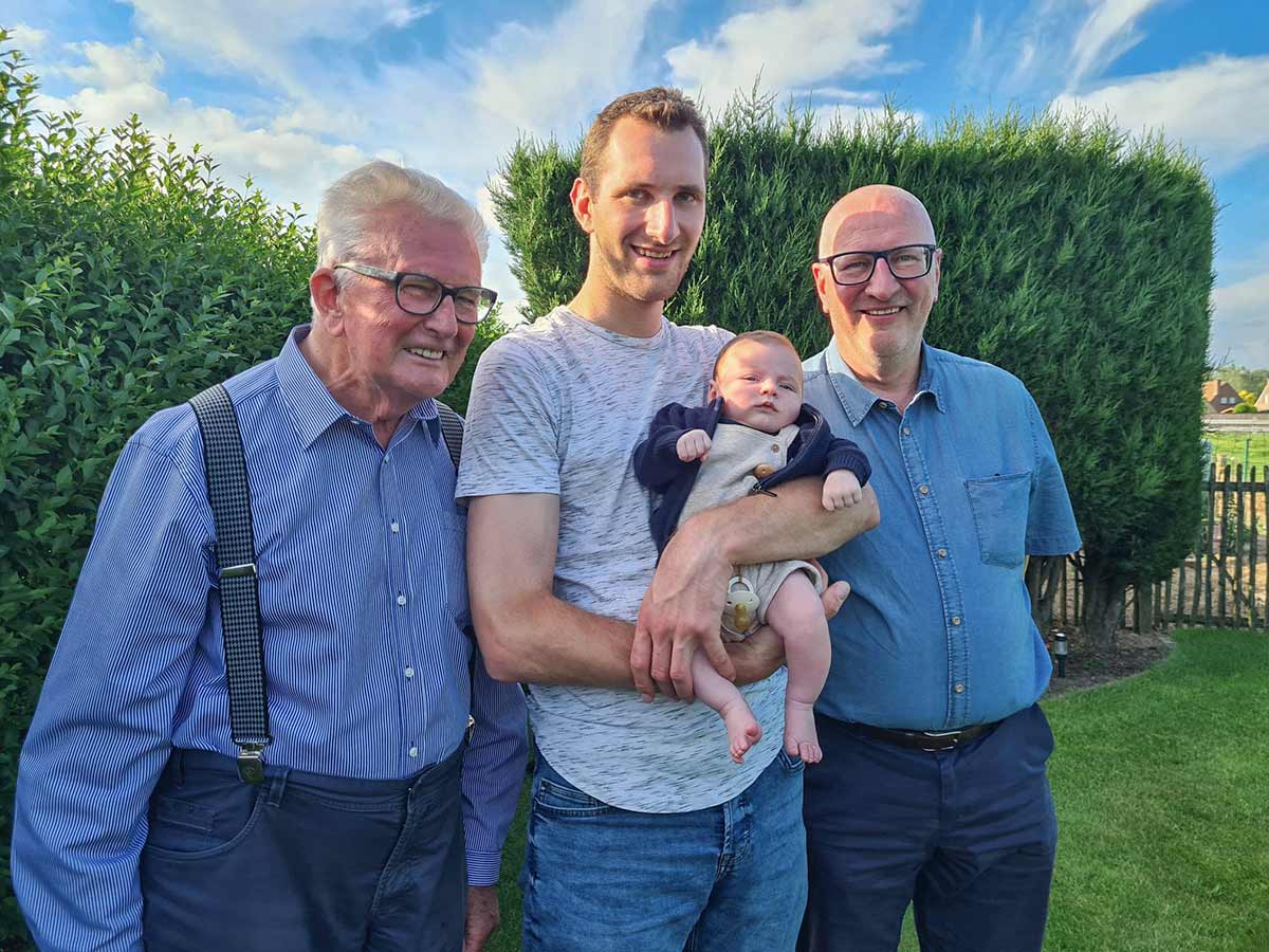 Een viergeslacht bij de familie Delbaere…