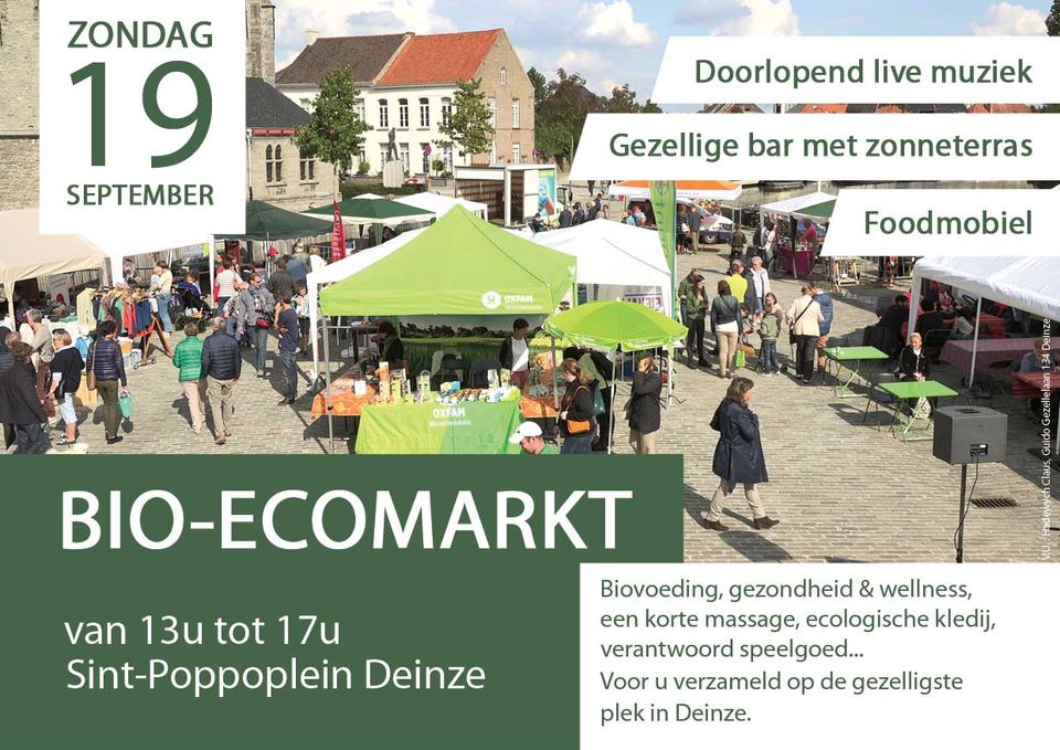 Bio-Ecomarkt op zondag 19 september