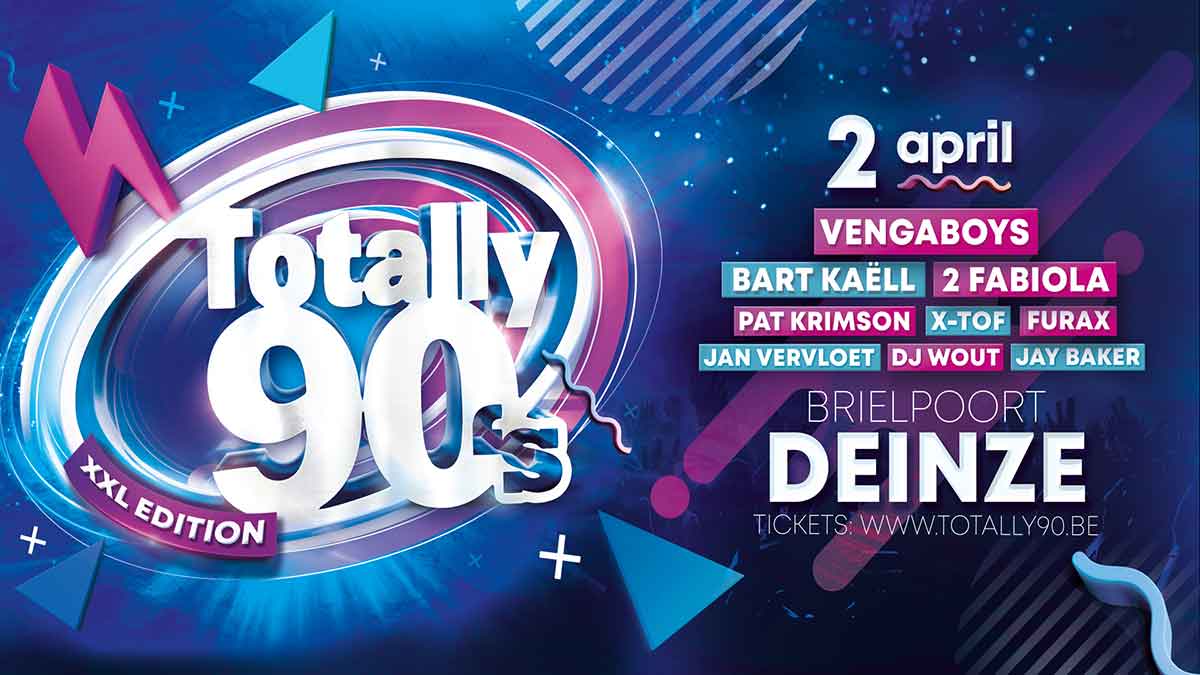 Totally 90’s komt naar Deinze!
