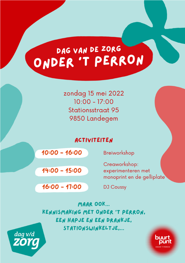 Iedereen welkom in Buurtpunt Onder ’t Perron op 15 mei!