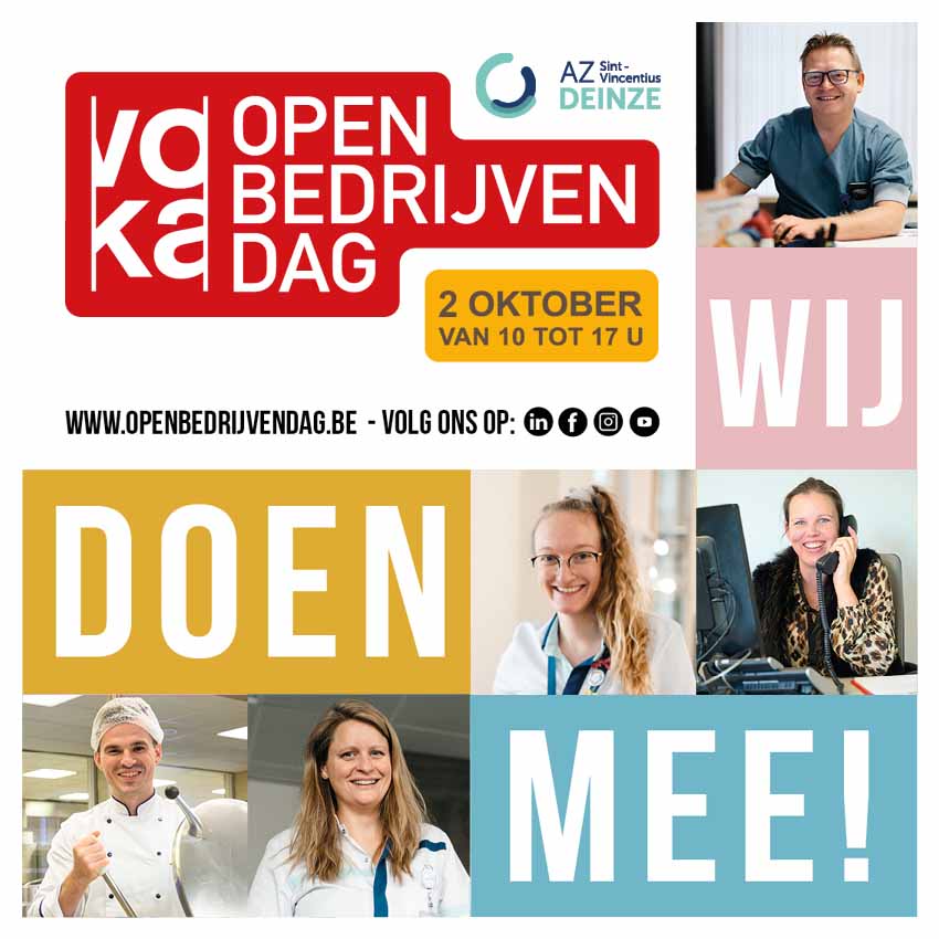 VOKA Open Bedrijvendag: AZ Sint-Vincentius Deinze doet mee!