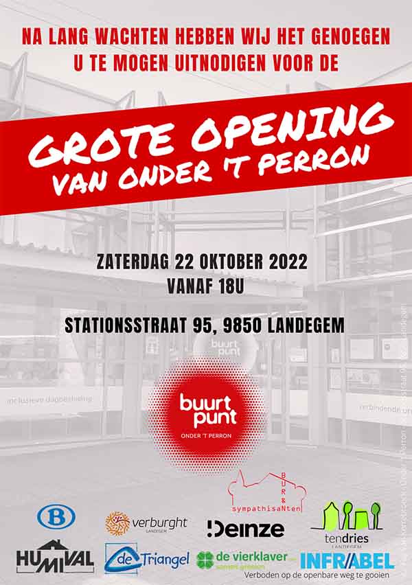 Feestelijke opening Buurtpunt Onder ’t Perron (Landegem)