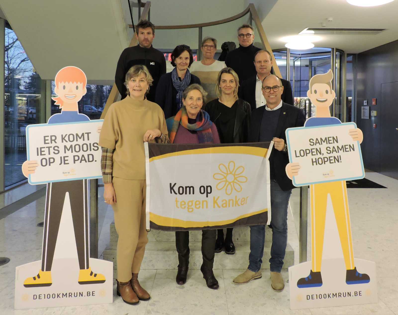 Deinze in 2023 gaststad voor de 100km-run voor Kom Op tegen Kanker