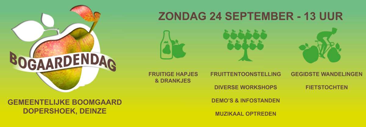 Bogaardendag in Merendree op zondag 24 september