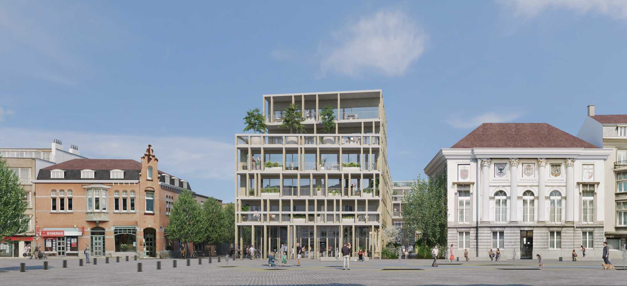 Herontwikkeling site voormalig stadhuis Deinze gebeurt door Van Roey Vastgoed