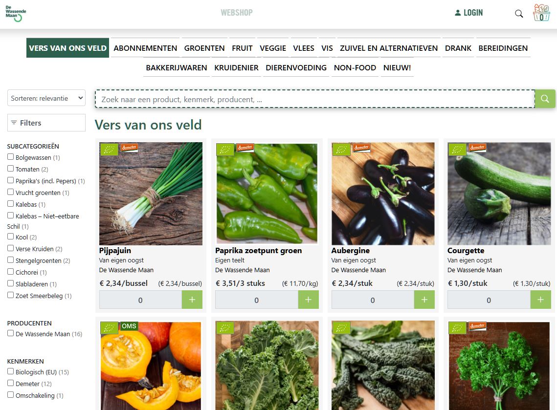 Allereerste Belgische one-stop-webshop voor bioproducten, met lokale boeren in de hoofdrol