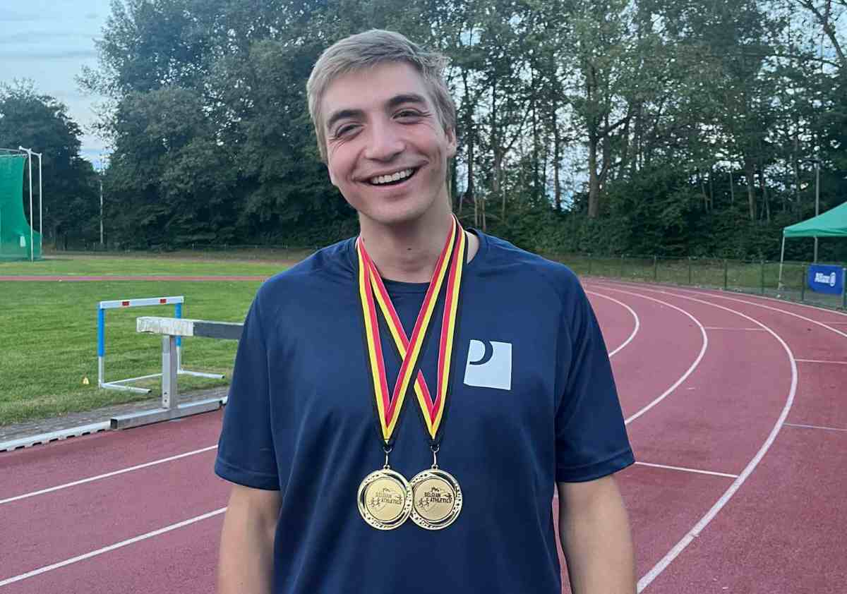 Sprinter Emiel Botterman uit Deinze pakt de dubbel op het BK U23
