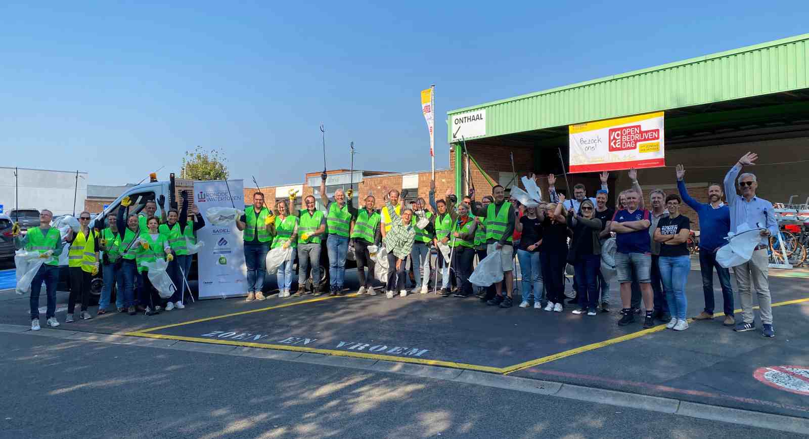 Succesvolle 4de Zwerfvuilactie in Bedrijvenzone Rond de Watertoren