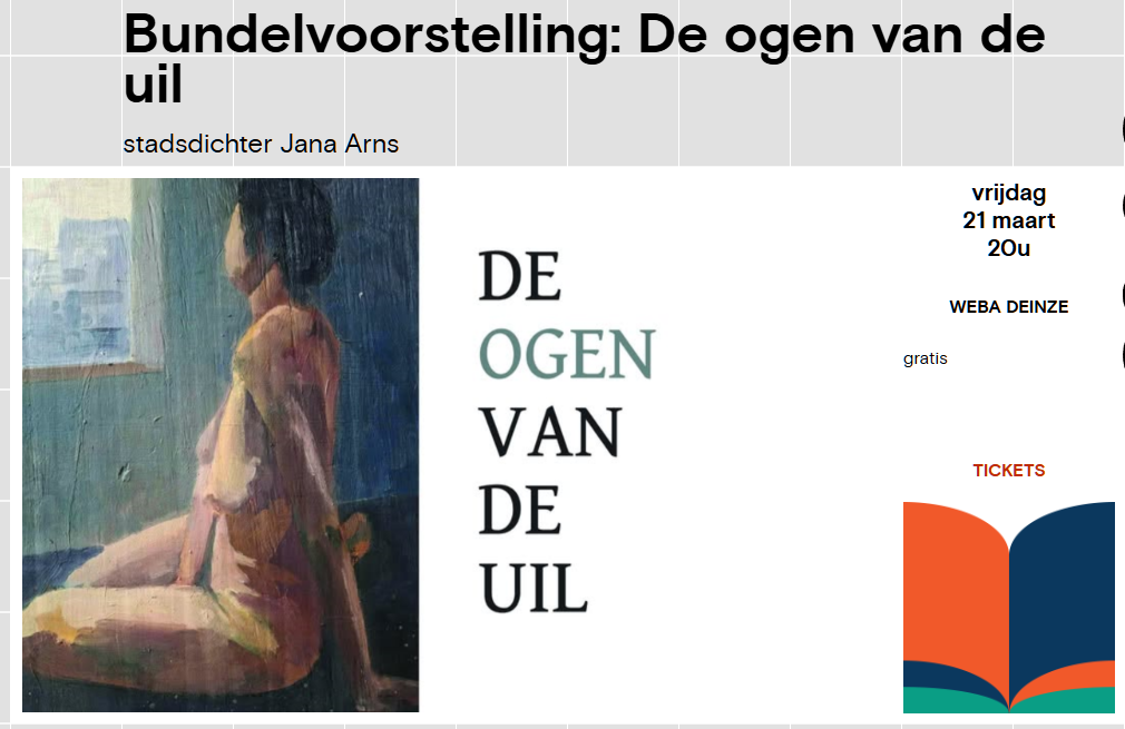 Poëzie in bed: stadsdichter Jana Arns stelt groepsbundel voor op de beddenafdeling van WEBA Deinze
