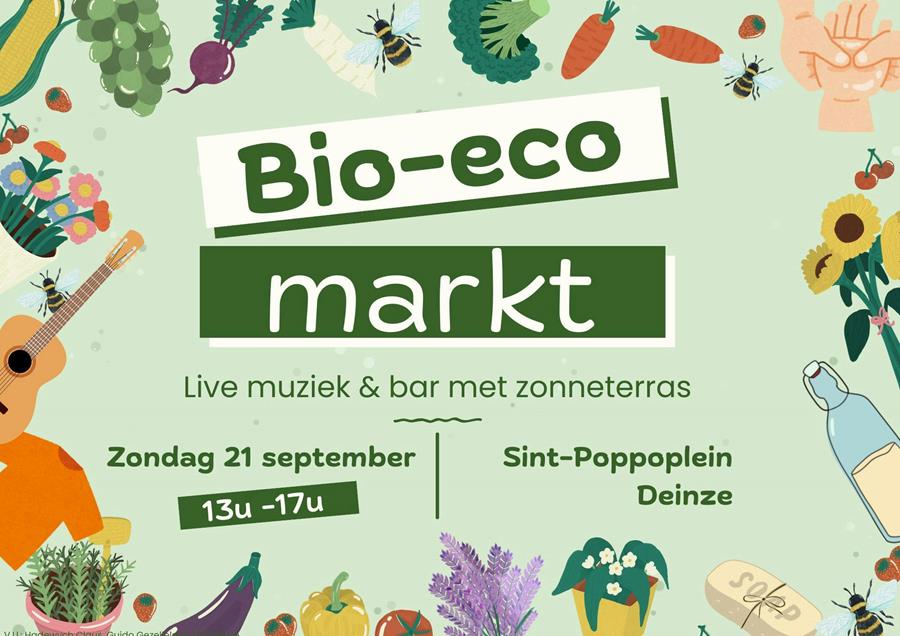 Bio-ecomarkt en muziek op zondag 21 september
