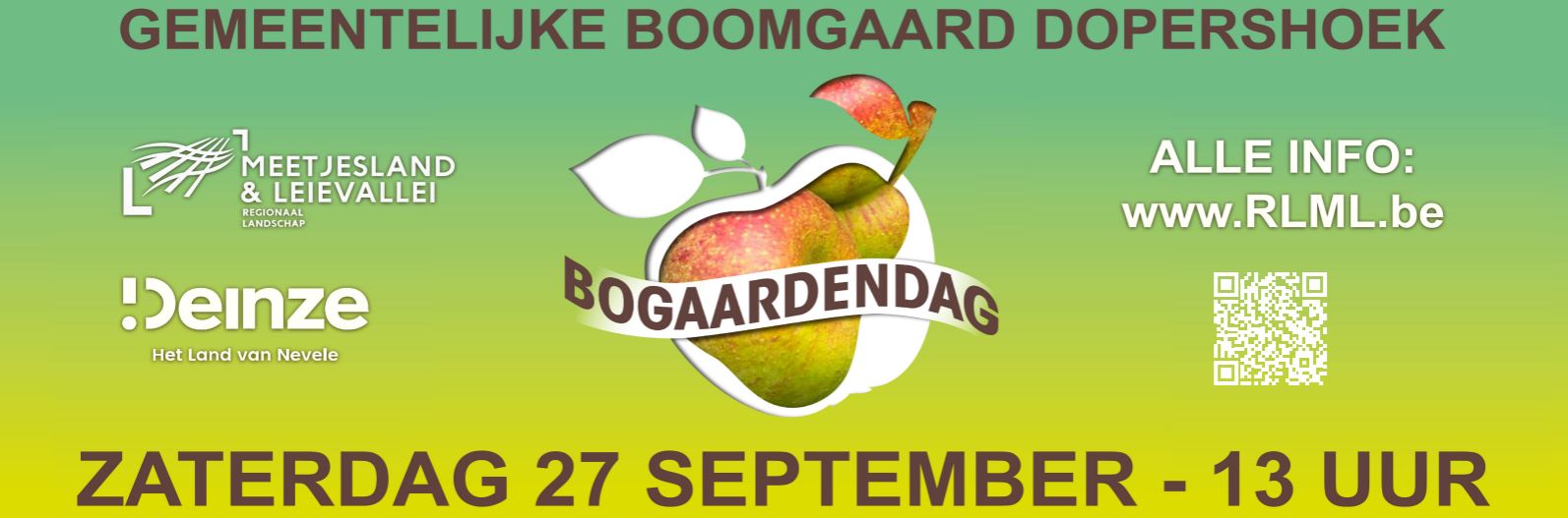 Bogaardendag op zaterdag 27 september