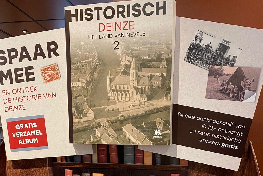 Nieuw Delhaize stickerboek brengt lokale geschiedenis van Deinze en het Land van Nevele weer tot leven
